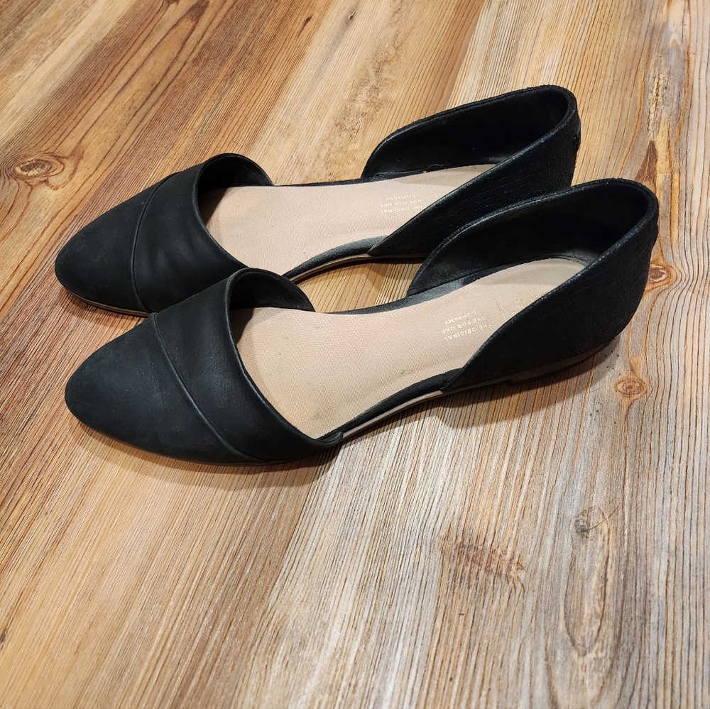 Toms Dorsay Black Women's Flats - Picture 2 of 6